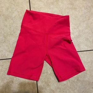 TnAction pink/red biker shorts small